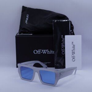 Off-White OERI149 CHESTER 0945 Square Sunglasses – Grey/Blue